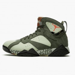 Women's/Men's Nike Jordan 7 Retro Patta Icicle Icicle/Sequoia-River Rock-Light Crimson Jordan Shoes