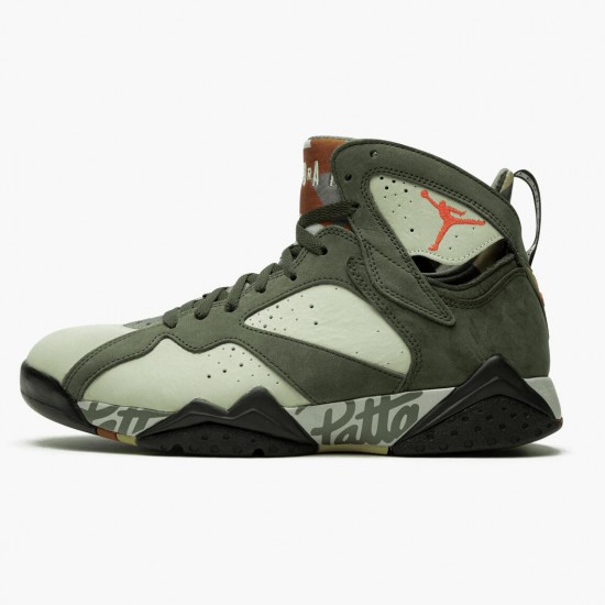 Womens/Mens Nike Jordan 7 Retro Patta Icicle Icicle/Sequoia-River Rock-Light Crimson Jordan Shoes