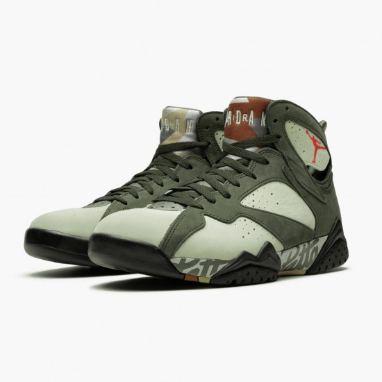 Womens/Mens Nike Jordan 7 Retro Patta Icicle Icicle/Sequoia-River Rock-Light Crimson Jordan Shoes