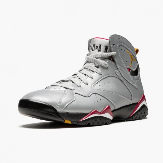 Mens Nike Jordan 7 Retro Reflections of A Champion Reflect Silver/Cardinal Red Bl Jordan Shoes