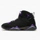 Mens Nike Jordan 7 Retro Ray Allen Black Fierce Purpler Dark Stee Black/Fierce Purple-Dark Grey Steel Jordan Shoes