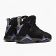 Mens Nike Jordan 7 Retro Ray Allen Black Fierce Purpler Dark Stee Black/Fierce Purple-Dark Grey Steel Jordan Shoes