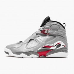 Men's Nike Jordan 8 Reflections of a Champion Reflect Silver/Hyper Blue/True Jordan Shoes