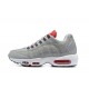 Men's Nike Air Max 95 TT Grey White and Red Footwear 
