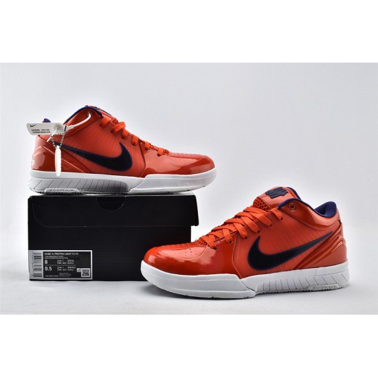 Nike Kobe 4 Black Mamba Mens Protro Sun Orange Bryant Basketball Shoes CQ3869 800