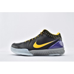 Nike Kobe 4 Black Mamba Mens Purple Black Yellow Sneakers Shoes AV6339 002 