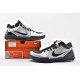 Nike Kobe 4 Black Mamba Mens Silver Metallic Sports Shoes 344335 051