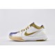 Nike Kobe 4 Black Mamba Mens White Metallic Gold Vrsty Prpl Shoes 344335 171