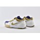 Nike Kobe 4 Black Mamba Mens White Metallic Gold Vrsty Prpl Shoes 344335 171