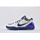 Nike Kobe 4 Black Mamba NBA Final MVP Home White Blue Gold Basketball Shoes Mens 354187 141