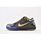 Nike Kobe 4 Black Mamba NBA NBA Final MVP Away Black Blue Gold Basketball Shoes Mens 354187 001