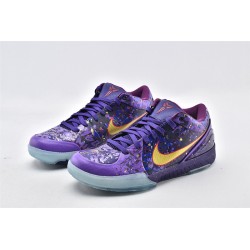 Nike Kobe 4 zoom Prelude Crt Purple Prpl Gold Vnm Metallic Mens Basketball Shoes 639693 500 