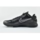 Nike Kobe 5 Black Mamba Mens Black Out Mtllc Slvr Drk Gry Basketball Shoes 386429 003