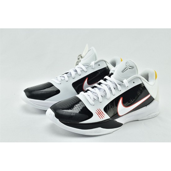 Nike Kobe 5 Black Mamba Mens Protro Alternate Bruce Lee White Black Red Basketball Shoes  CD4991 101