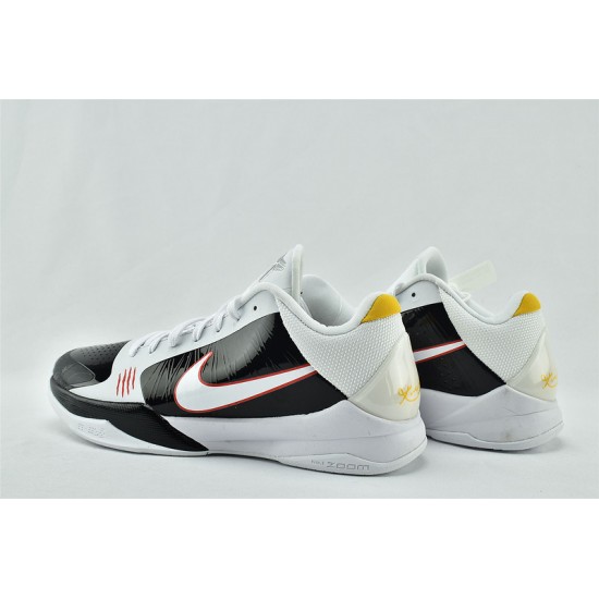 Nike Kobe 5 Black Mamba Mens Protro Alternate Bruce Lee White Black Red Basketball Shoes  CD4991 101