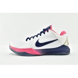 Nike Kobe 5 Black Mamba Mens Protro Kay Yow Big Stage Champ White Pink Basketball Shoes  CW2210 100 