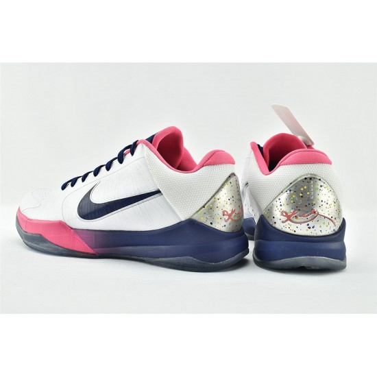 Nike Kobe 5 Black Mamba Mens Protro Kay Yow Big Stage Champ White Pink Basketball Shoes  CW2210 100