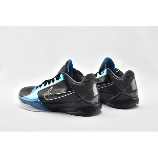 Nike Kobe 5 Black Mamba Mens Protro The Dark Knight Blue Black Kobe Bryant Basketball Shoes  386429 001