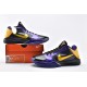 Nike Kobe 5 Black Mamba Mens Retro Lakersway Black Purple Yellow Gold Basketball Shoes   386430 071