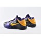 Nike Kobe 5 Black Mamba Mens Retro Lakersway Black Purple Yellow Gold Basketball Shoes   386430 071