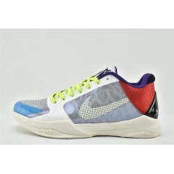 Nike Kobe 5 Black Mamba Mens Tucker PE White Dark Gray Red CD4991 004 