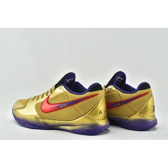 Nike Kobe 5 Black Mamba Mens Undefeated Hall of Fame Metallic Gold Field Purple Red DA6809 700