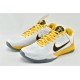 Nike Kobe 5 Black Mamba Mens White Black Yellow Basketball Shoes 386430 104