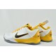 Nike Kobe 5 Black Mamba Mens White Black Yellow Basketball Shoes 386430 104