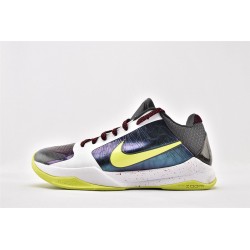 Nike Kobe 5 Black Mamba Mens White Cyber Dark Grey Bright Crimson CD4991 100 