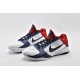 Nike Kobe 5 Black Mamba Mens White Obsidian Sport Red Basketball Shoes 386430 103