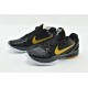 Nike Kobe 6 Black Mamba Black Del Sol Metallic Gold Mens Basketball Shoes 436311 002