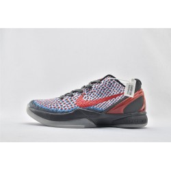 Nike Kobe 6 Black Mamba Dark Grey Daring Red Chlorine Blue Basketball Shoes DD2305 003 