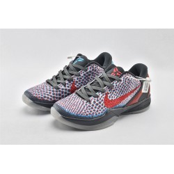 Nike Kobe 6 Black Mamba Dark Grey Daring Red Chlorine Blue Basketball Shoes DD2305 003 