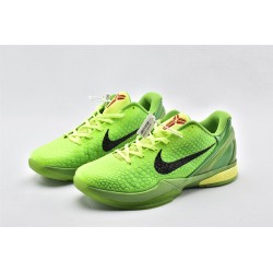 Nike Kobe 6 Black Mamba Grinch Green Apple Volt Crimson Black Mens Basketball Shoes CW2190 300 