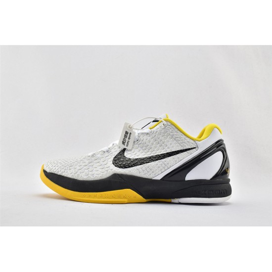 Nike Kobe 6 Black Mamba White Del Sol Basketball Shoes Mens CW2190 100