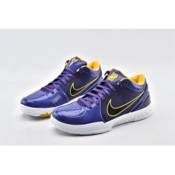 Nike Zoom Kobe 4 Protro Lakers Court Purple Yellow Bryant Sneakers Shoes Mens Basketball Shoes CQ3869 500 