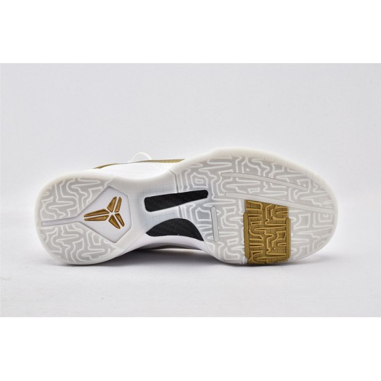 Nike Zoom Kobe 5 Big Stage Home Summit Gold White Metallic White Mtllc Mens Basketball Shoes 386429 108