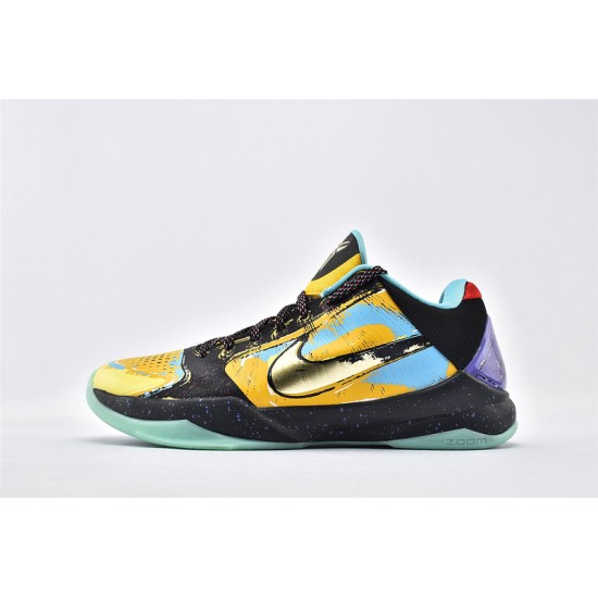 Nike Zoom Kobe 5 Prelude Finals MVP Royal Blue Yellow Gold Basketball Shoes Mens 639691 700