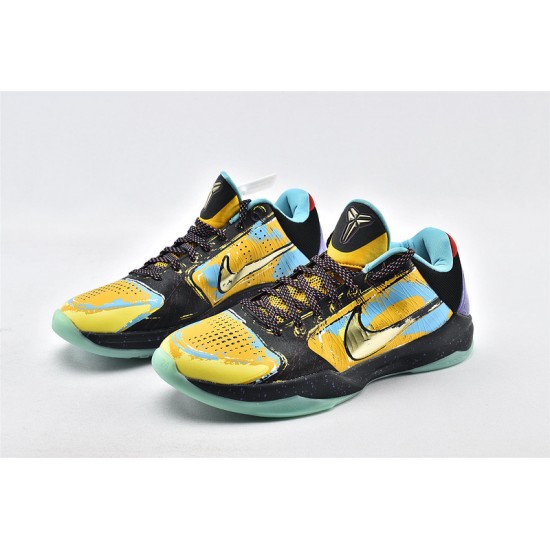 Nike Zoom Kobe 5 Prelude Finals MVP Royal Blue Yellow Gold Basketball Shoes Mens 639691 700