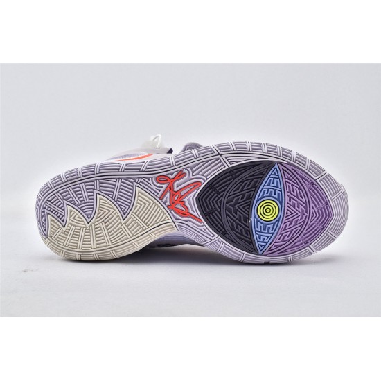 Nike Kyrie 6 EP Grey Purple Camouflage Sneakers On Sale Basketball Shoes Mens CD5031 500