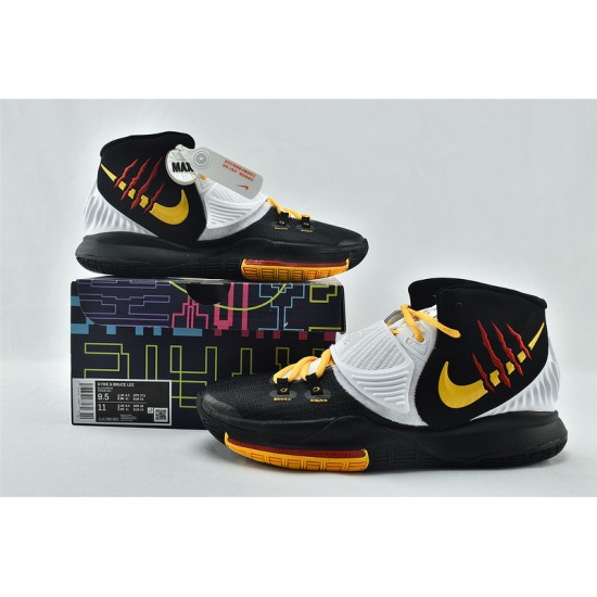 Nike Kyrie 6 EP Mamba Mentality Bruce Lee Black White Red Gold Ivring Basketball Shoes  CJ1290 001