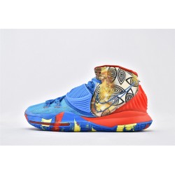 Nike Kyrie 6 EP Pre Heat Guangzhou City Blue Orange Red Basketball Shoes Mens CQ7634 409 