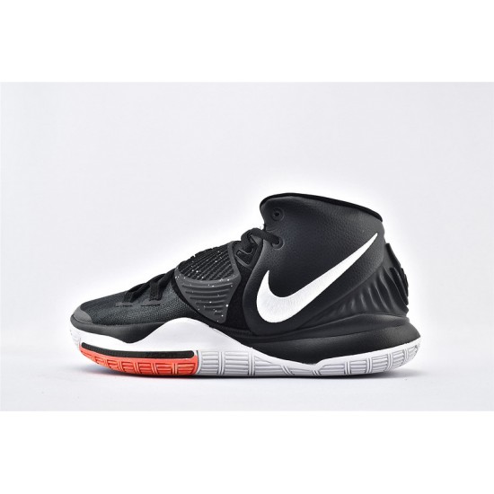 Nike Kyrie 6 Jet Black White Bright Crimson Irving Basketball Shoes Mens BQ4631 001