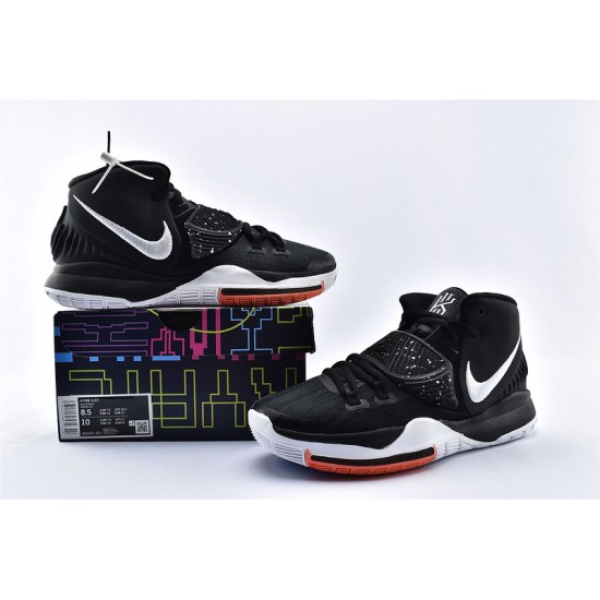 Nike Kyrie 6 Jet Black White Bright Crimson Irving Shoes Basketball Shoes Mens BQ4631 001