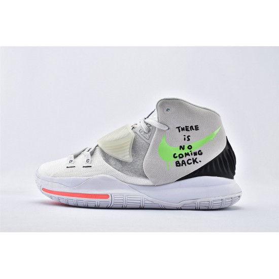 Nike Kyrie 6 Mens EP Photon Dust Green Strike There Is No Coming Back Cream Basketball Shoes BQ4631 005