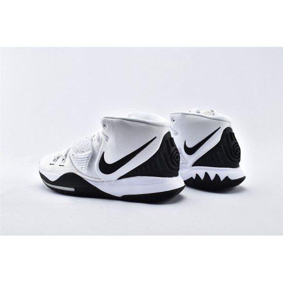 Nike Kyrie 6 Oreo White Black Pure Platinum Ivring Mens Basketball Shoes BQ4630 100