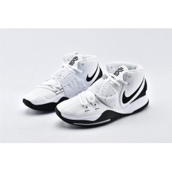 Nike Kyrie 6 Oreo White Black Pure Platinum Ivring Mens Basketball Shoes BQ4630 100 