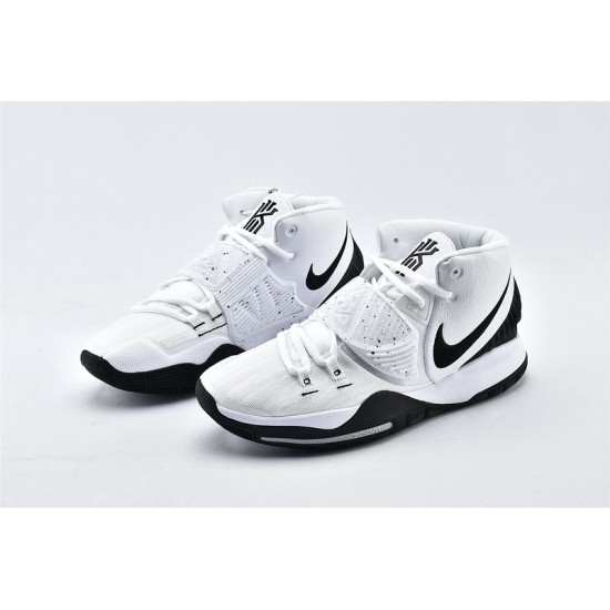 Nike Kyrie 6 Oreo White Black Pure Platinum Ivring Mens Basketball Shoes BQ4630 100