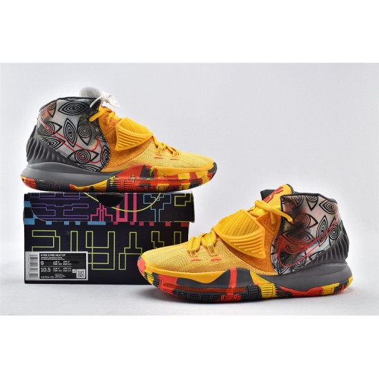Nike Kyrie 6 Preheat Collection Beijing Yellow Basketball Shoes Mens CQ7634 701