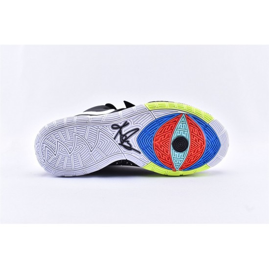 Nike Kyrie 6 VI EP Jet Black White Green Irving Basketball Shoes Mens BQ9377 001